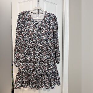JCrew Floral Ruffle Dress - M